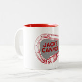 Jacks Canyon Klettersteig Carabiner Zweifarbige Tasse (Vorderseite Links)