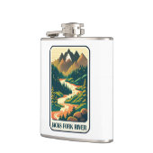 Jacks Fork River Missouri Colors Flachmann (Links)