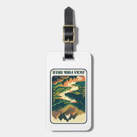 Jacks Fork River Missouri Colors Gepäckanhänger (Vorderseite vertikal)
