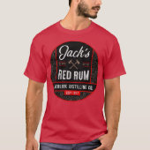 Jacks Red Rum Funny T-Shirt (Vorderseite)