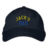 Jacks VATER bestickt Bestickte Kappe (Vorderseite)