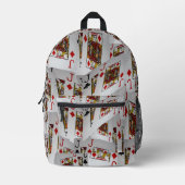 "Jack's Wild: Eine Karte der Pokerkarten" Bedruckter Rucksack (Vorderseite)