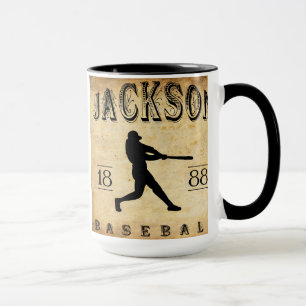Jackson 1888 Michigan Basebal Tasse