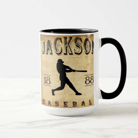 Jackson 1888 Michigan Basebal Tasse (Rechts)