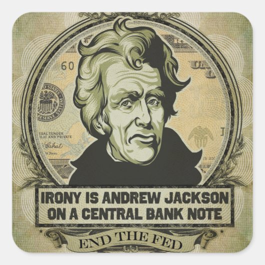 Jackson Beenden Sie das Gefüttert Stickers-Set Quadratischer Aufkleber (Vorderseite)