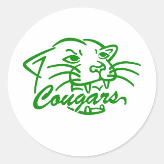 Jackson Central Merry Cougars Runder Aufkleber