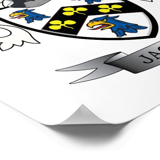 Jackson Coat of Arms Poster (Ecke)