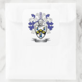 Jackson Coat of Arms Quadratischer Aufkleber (Tasche)