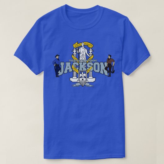 Jackson Der Staat des Wyoming-Geschenks T-Shirt (Design vorne)