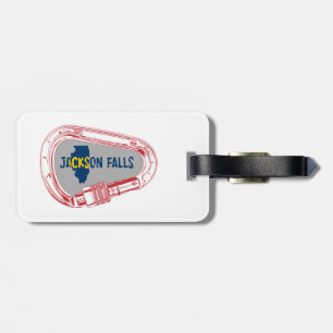 Jackson Falls Illinois Rock Climbing Carabiner Gepäckanhänger