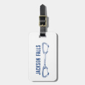 Jackson Falls Illinois Rock Climbing Quickziehung Gepäckanhänger (Vorderseite vertikal)