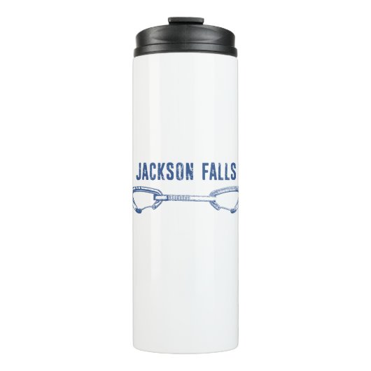 Jackson Falls Illinois Rock Climbing Quickziehung Thermosbecher (Vorderseite)