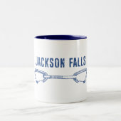 Jackson Falls Illinois Rock Climbing Quickziehung Zweifarbige Tasse (Mittel)