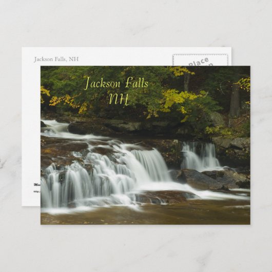 Jackson Falls, NH Postcard Postkarte (Vorne/Hinten)
