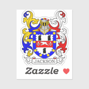 Jackson Familienwappen Aufkleber