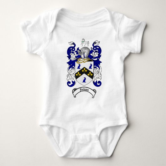 JACKSON-FAMILIENWAPPEN - JACKSON-WAPPEN BABY STRAMPLER (Vorderseite)