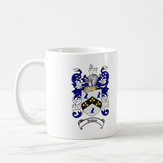 JACKSON-FAMILIENWAPPEN - JACKSON-WAPPEN KAFFEETASSE (Links)