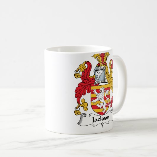 Jackson-Familienwappen Kaffeetasse (VorderseiteRechts)
