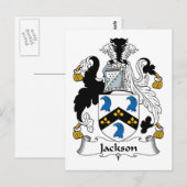 Jackson Familienwappen Postkarte (Vorne/Hinten)
