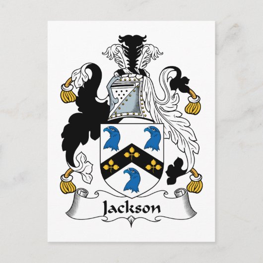 Jackson Familienwappen Postkarte (Vorderseite)