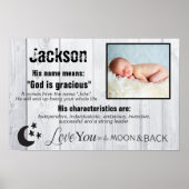 Jackson Foto und Name Bedeutung Poster (Vorne)