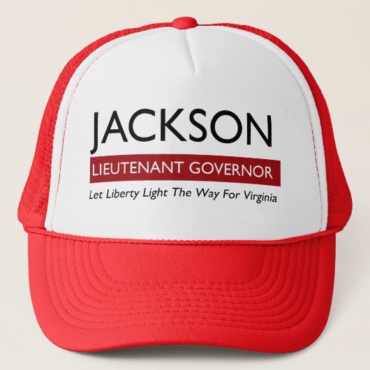 Jackson für lt Gov Logo Hat Truckerkappe (Vorderseite)