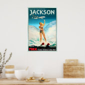 Jackson Georgia TWA Trans World Airlines Plakat (Küche)