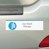 Jackson Hewitt Blue Editable Autoaufkleber (Auf Auto)