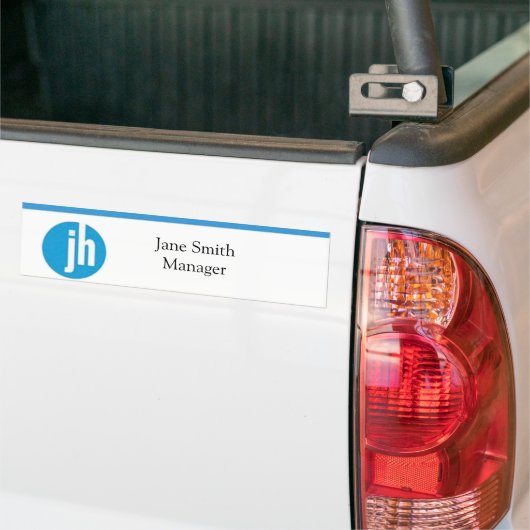 Jackson Hewitt Blue Editable Autoaufkleber (Auf Lkw)