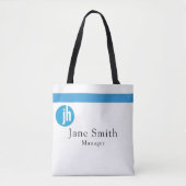 Jackson Hewitt Blue Monogram Tasche (Vorderseite)