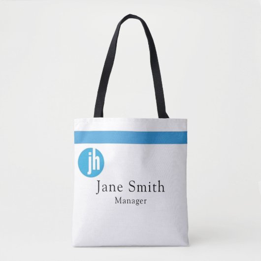 Jackson Hewitt Blue Monogram Tasche (Vorderseite)