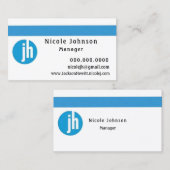 Jackson Hewitt Blue Visitenkarte (Vorne/Hinten)