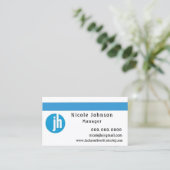 Jackson Hewitt Blue Visitenkarte (Stehend Vorderseite)