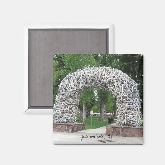 Jackson Hole Antler Arch Magnet (Vorderseite/Rückseite)