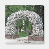 Jackson Hole Antler Arch Magnet (Vorne)
