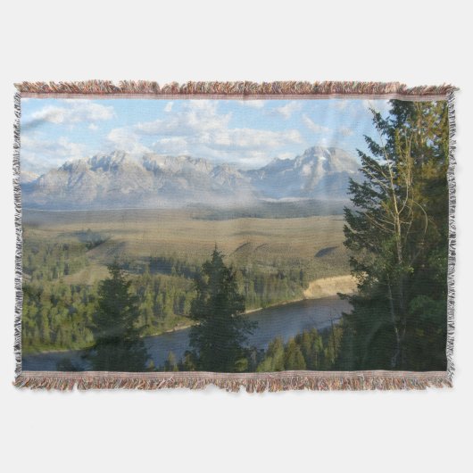 Jackson Hole Berge und Fluss Decke (Vorderseite)