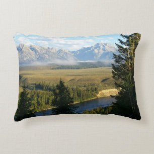 Jackson-Hole-Berge und Fluss Dekokissen
