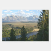 Jackson-Hole-Berge und Fluss Geschenkpapier Set (Vorderseite)