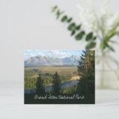 Jackson Hole Berge und Fluss Postkarte (Stehend Vorderseite)