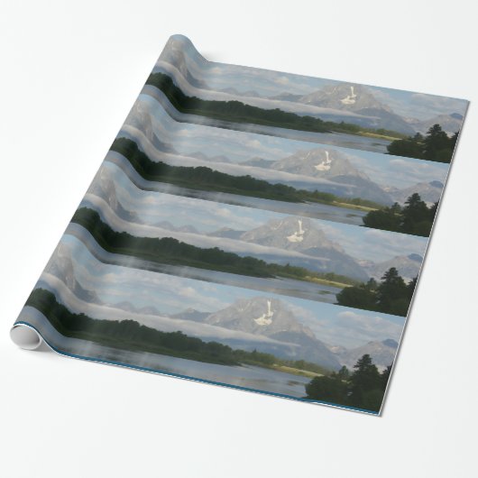 Jackson Hole Fluss Geschenkpapier (Ungerollt)
