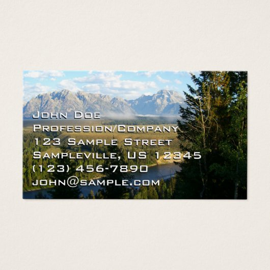 Jackson-Hole-Gebirge und Fluss (Vorderseite)