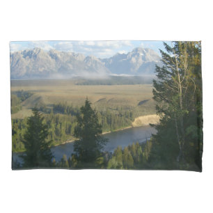 Jackson-Hole-Gebirge und Fluss Kissenbezug