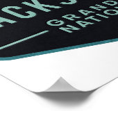 Jackson Hole Grand Teton National Park Poster (Ecke)