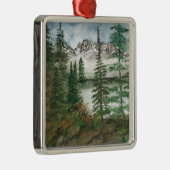 Jackson Hole Jenny Lake Ornament Aus Metall (Rechts)