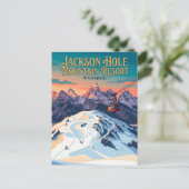 Jackson Hole Mountain Resort USA Postkarte (Stehend Vorderseite)