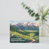 Jackson Hole Mountain Resort USA Postkarte (Stehend Vorderseite)