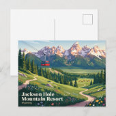 Jackson Hole Mountain Resort USA Postkarte (Vorne/Hinten)