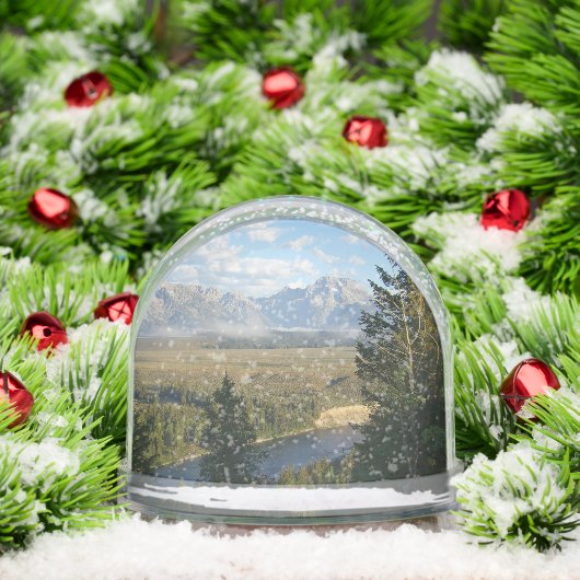 Jackson Hole Mountains and River Schneekugeln (Weihnachten)