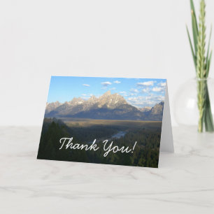 Jackson Hole Mountains Danke, Card Dankeskarte