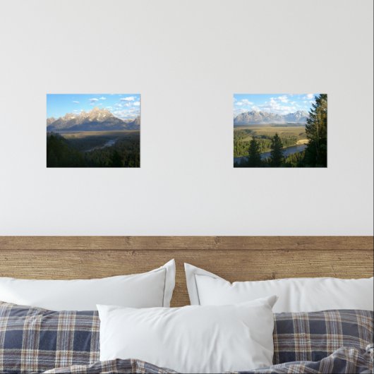 Jackson Hole Mountains (Grand Teton National Park) Bilderwand Sets (Schlafzimmer)